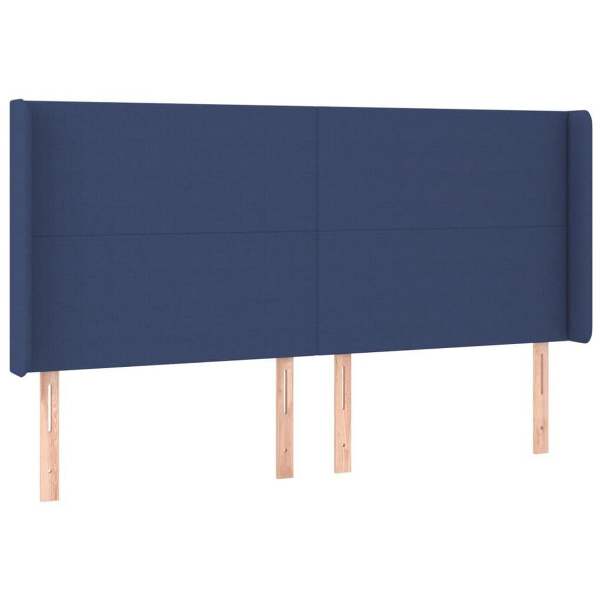 VIDAXL Tete de lit a LED Bleu 203x16x118/128 cm Tissu