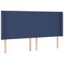 Voir la diapositive 3 : VIDAXL Tete de lit a LED Bleu 203x16x118/128 cm Tissu