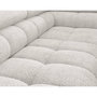 Voir la diapositive 6 : BEST MOBILIER Elisa - canapé d'angle droit 5 places convertible avec coffre et têtières réglables en tissu bouclette