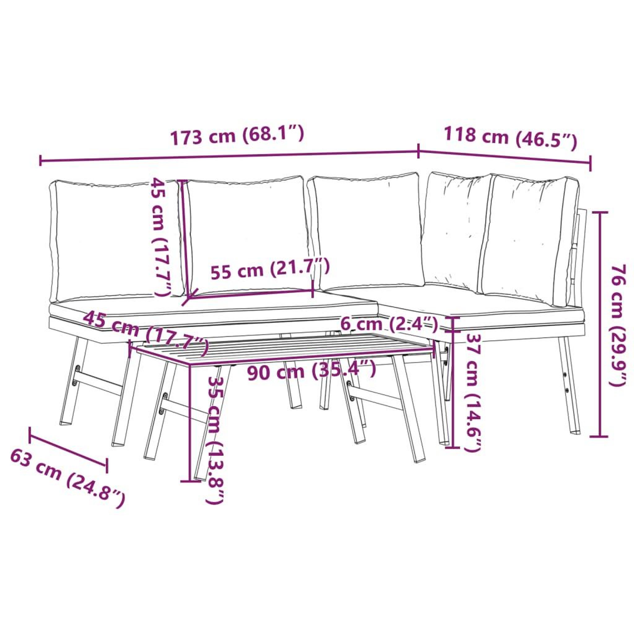 Voir la diapositive 6 : VIDAXL Ensemble de bancs de jardin avec coussins 3 pcs noir