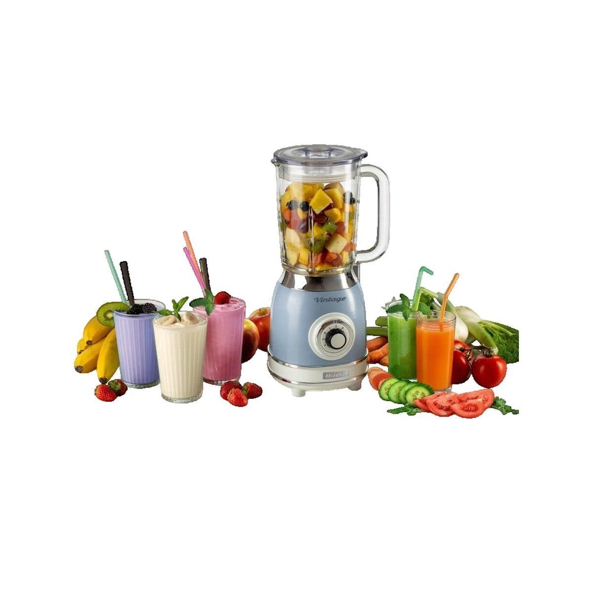 Voir la diapositive 2 : ARIETE Blender Ariete 583/05 Vintage bleu