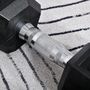 Voir la diapositive 5 : HOMCOM Ensemble d'haltères courtes total 20 Kg - entraînement musculaire & haltérophilie - acier caoutchouc noir