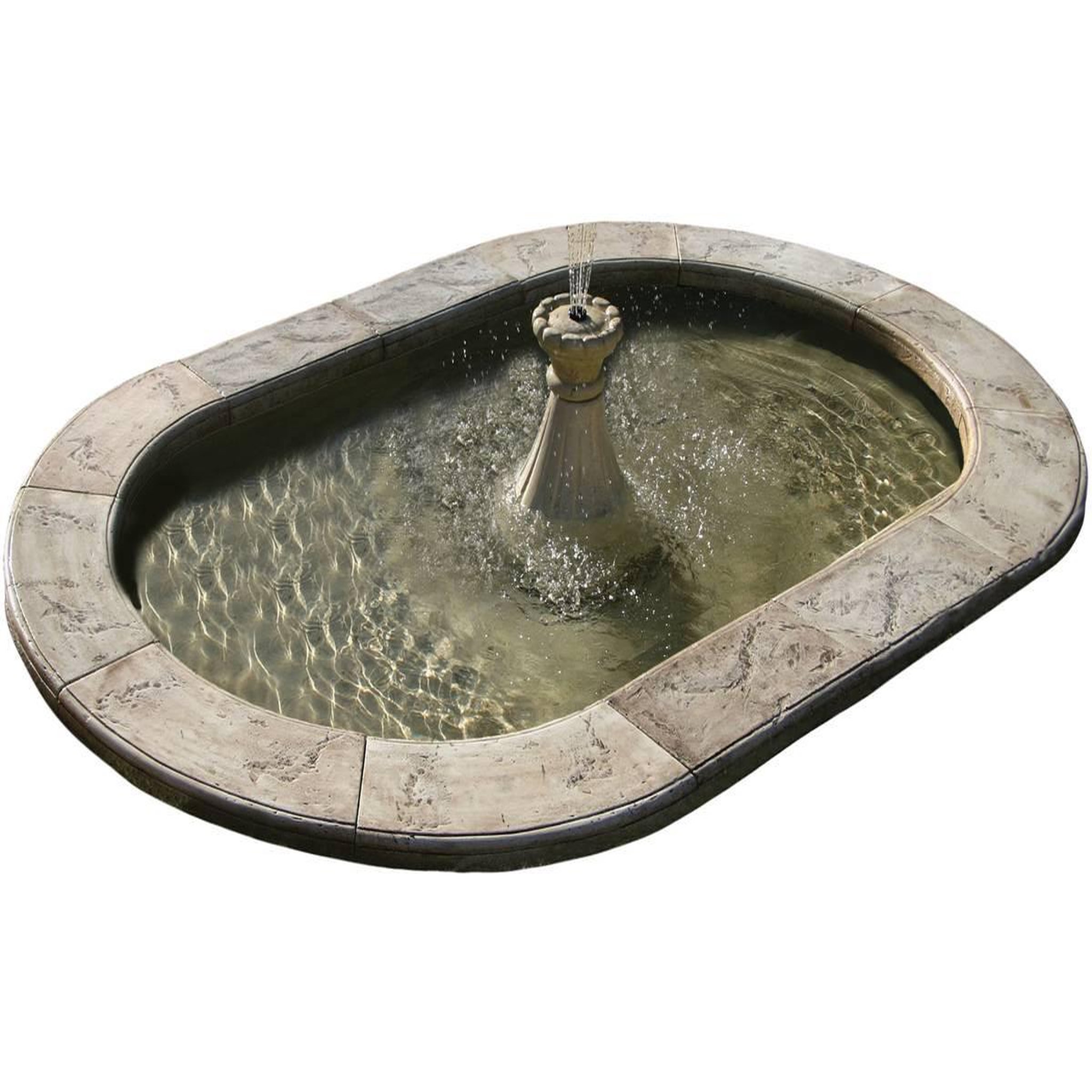 Habitat et Jardin Bassin ovale  roman  - 270 x 170 cm