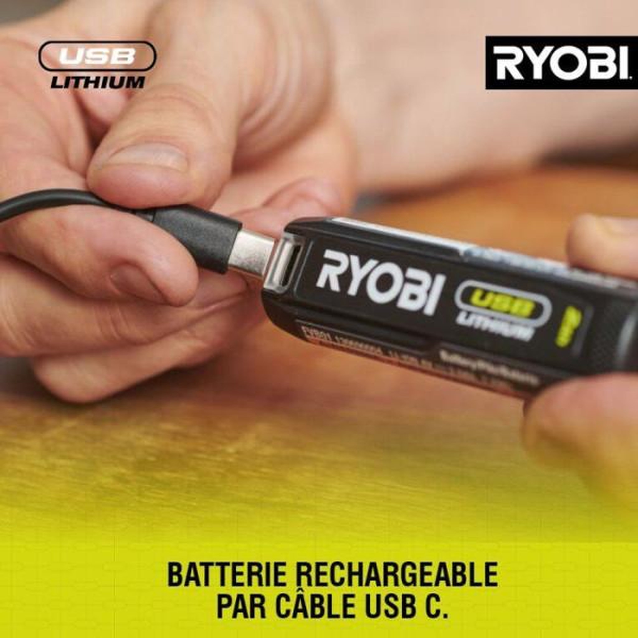 Voir la diapositive 6 : Ryobi Ryobi batterie 4v 3ah usb-c lithium powerbank - rb4l30