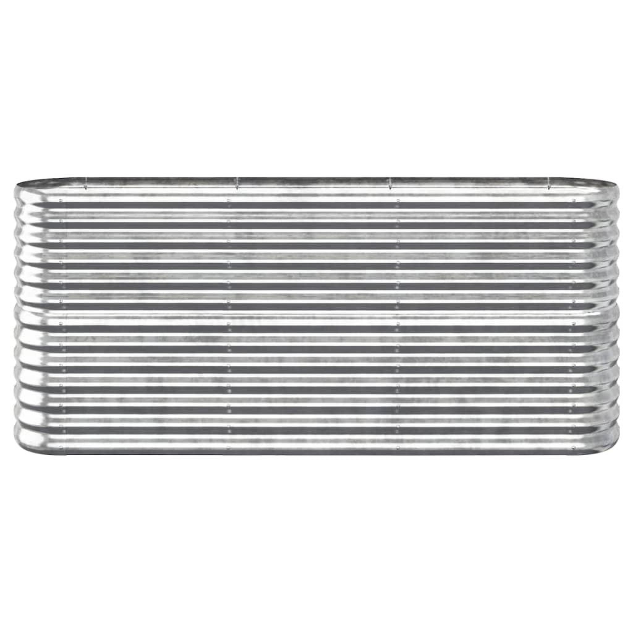 Voir la diapositive 3 : VIDAXL Lit sureleve de jardin Acier enduit de poudre Argente
