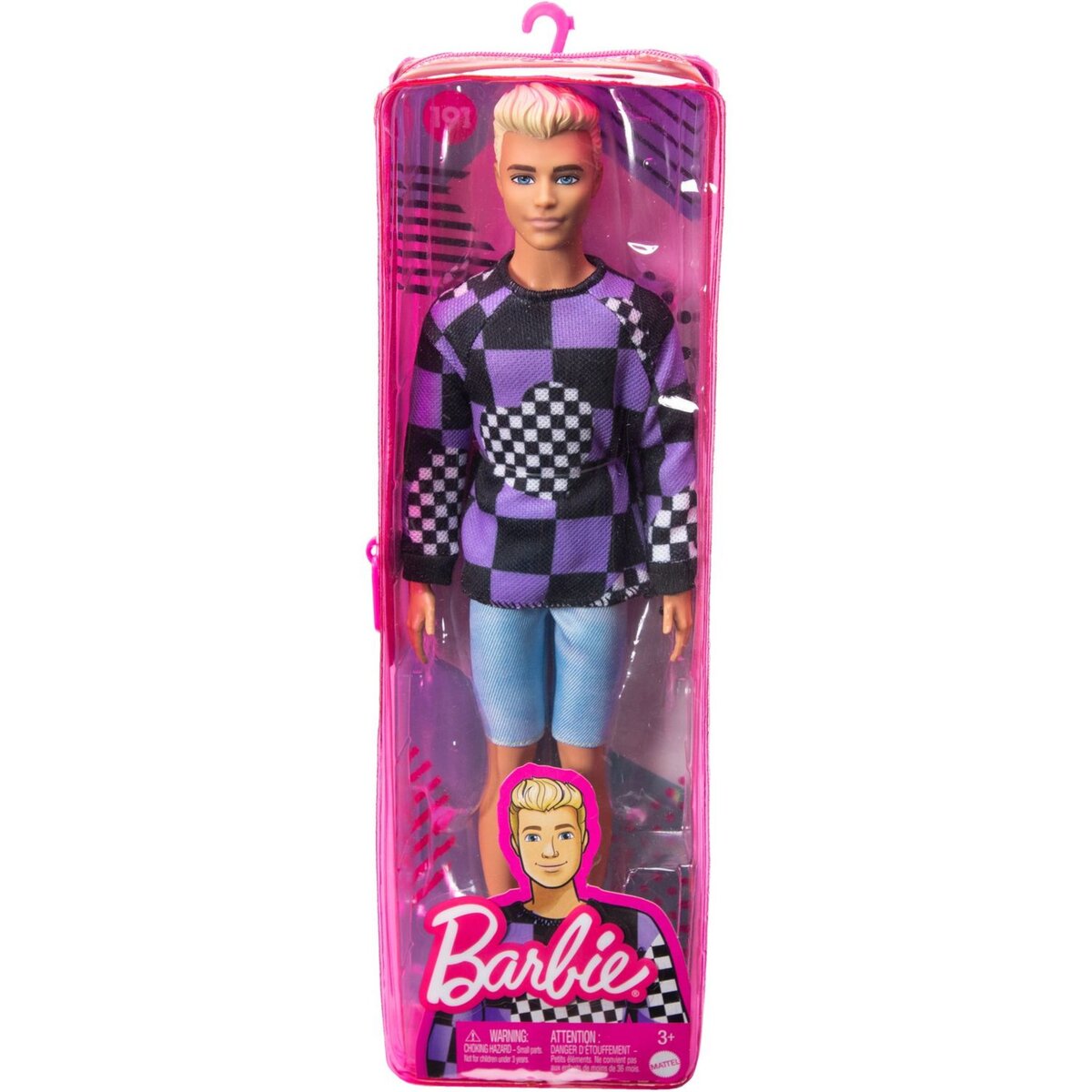 MATTEL Poupée KEN avec ensemble de plage rayé - Barbie le film pas cher 