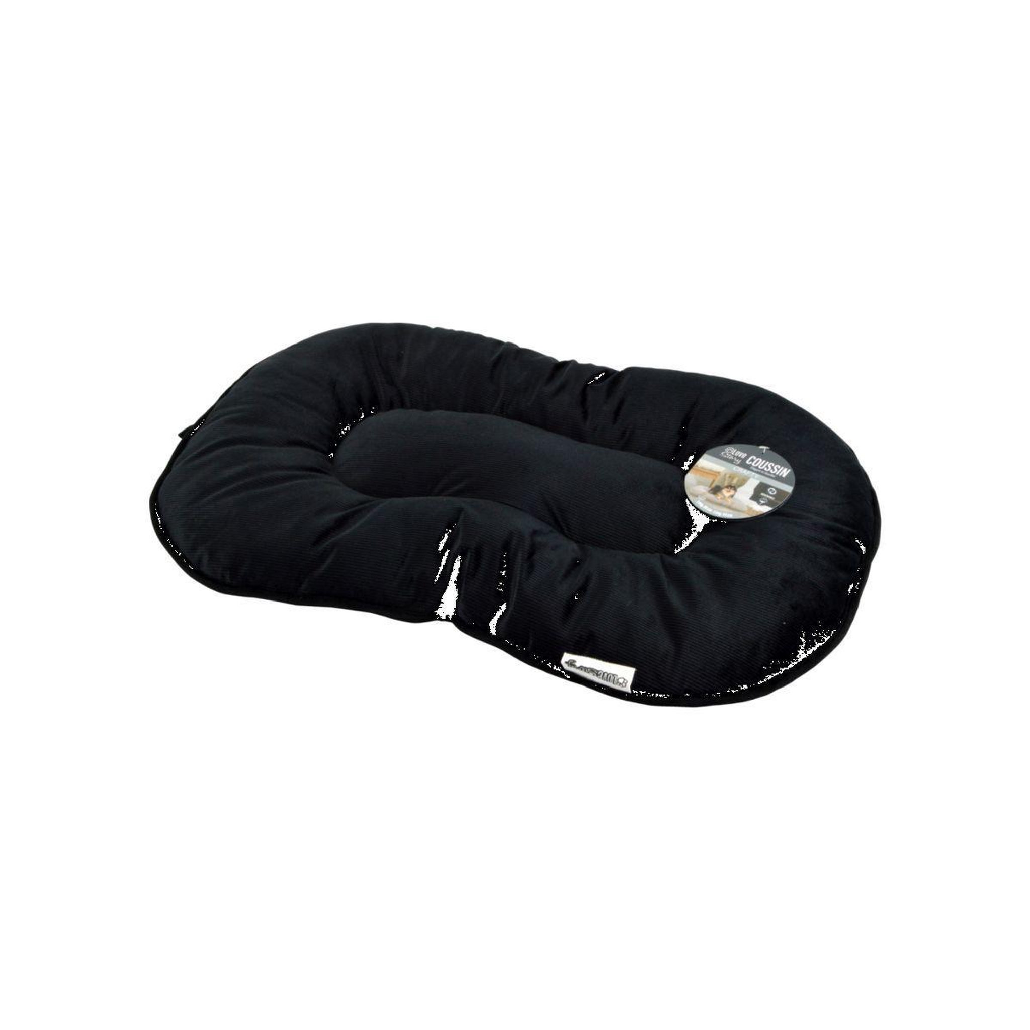 Voir la diapositive 6 : LOVE STORY Coussin pour chien & chat velours  crafty  69cm noir