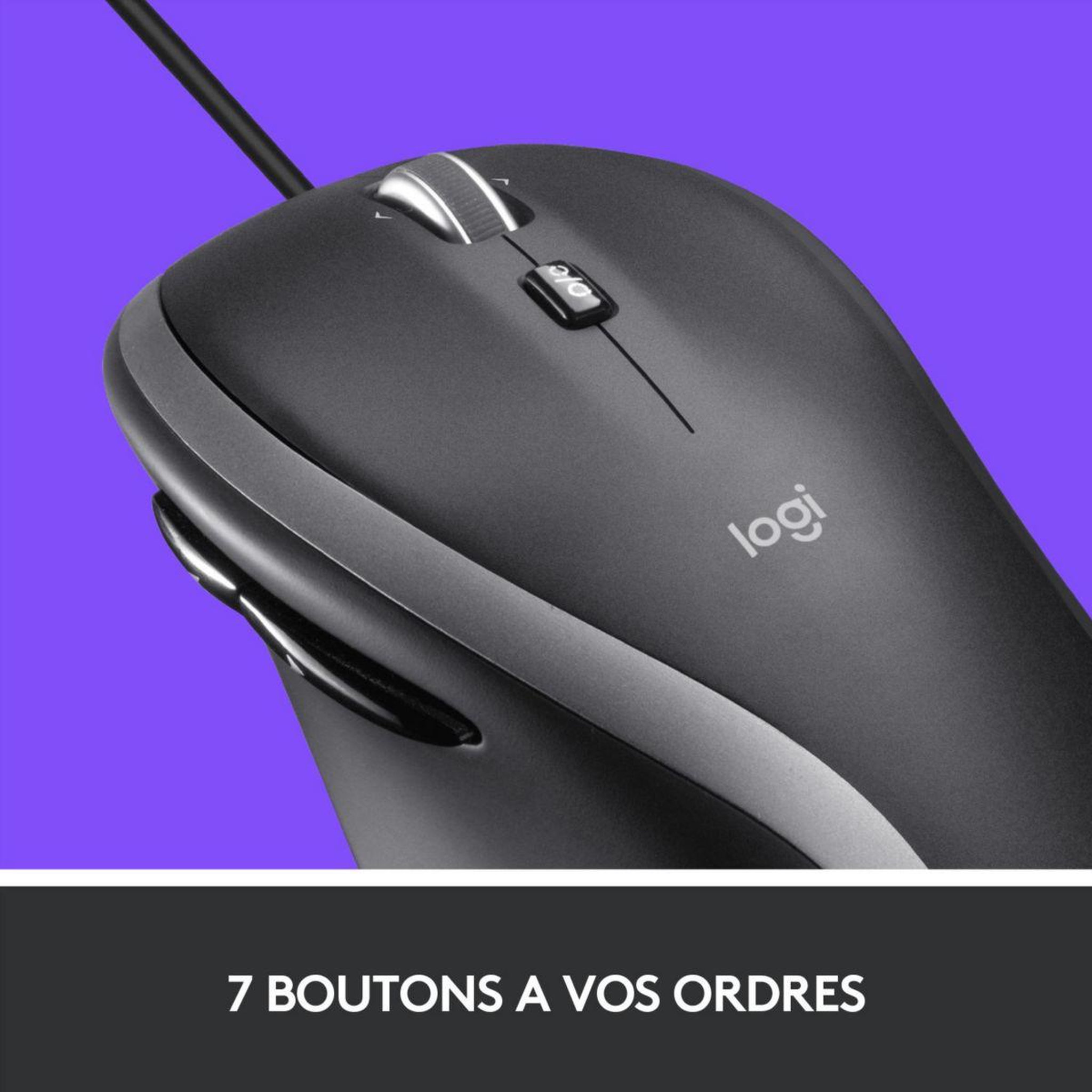 Voir la diapositive 4 : Logitech Souris filaire m500s advanced corded mouse