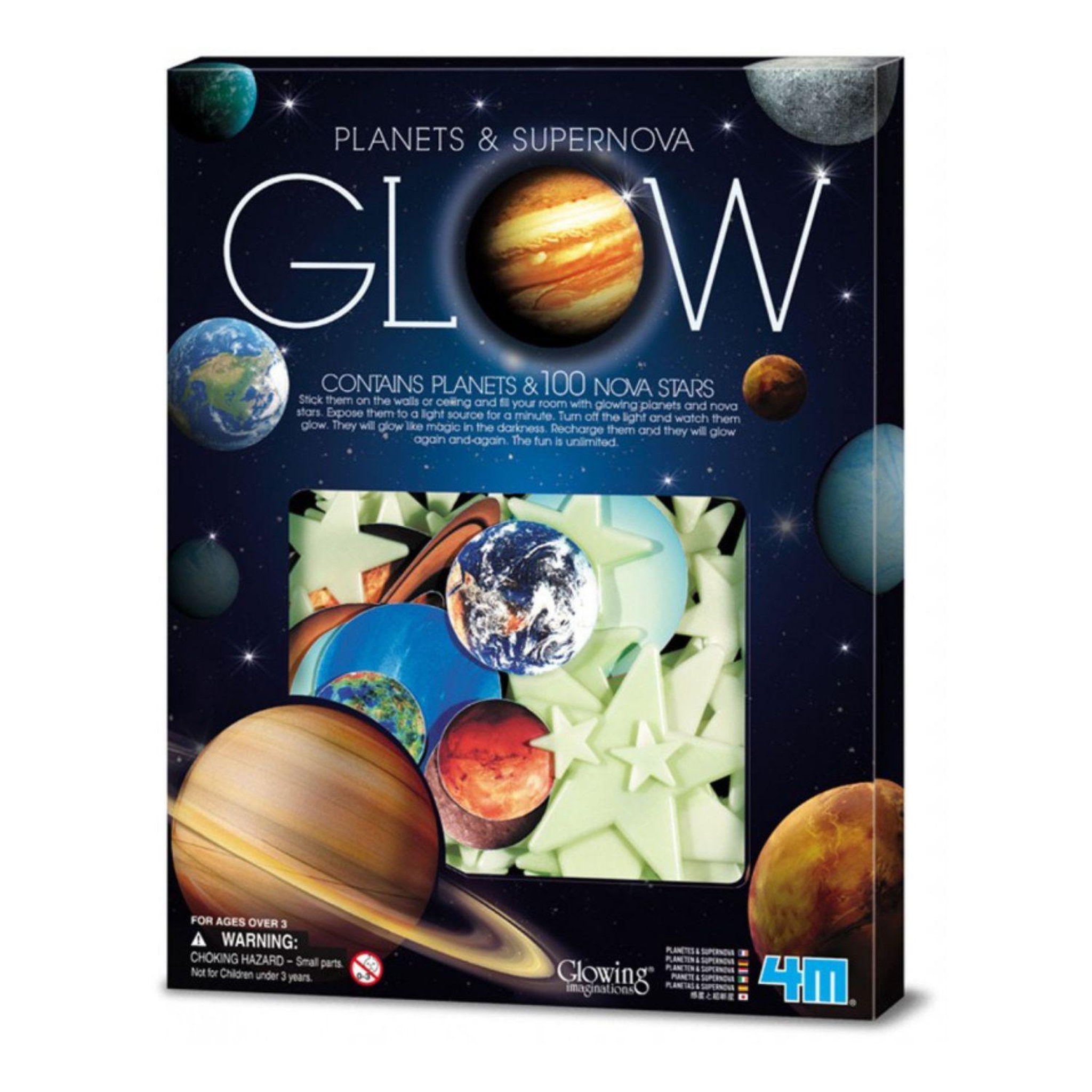 Voir la diapositive 1 : 4M 9 planètes et 100 étoiles phosphorescentes 4m