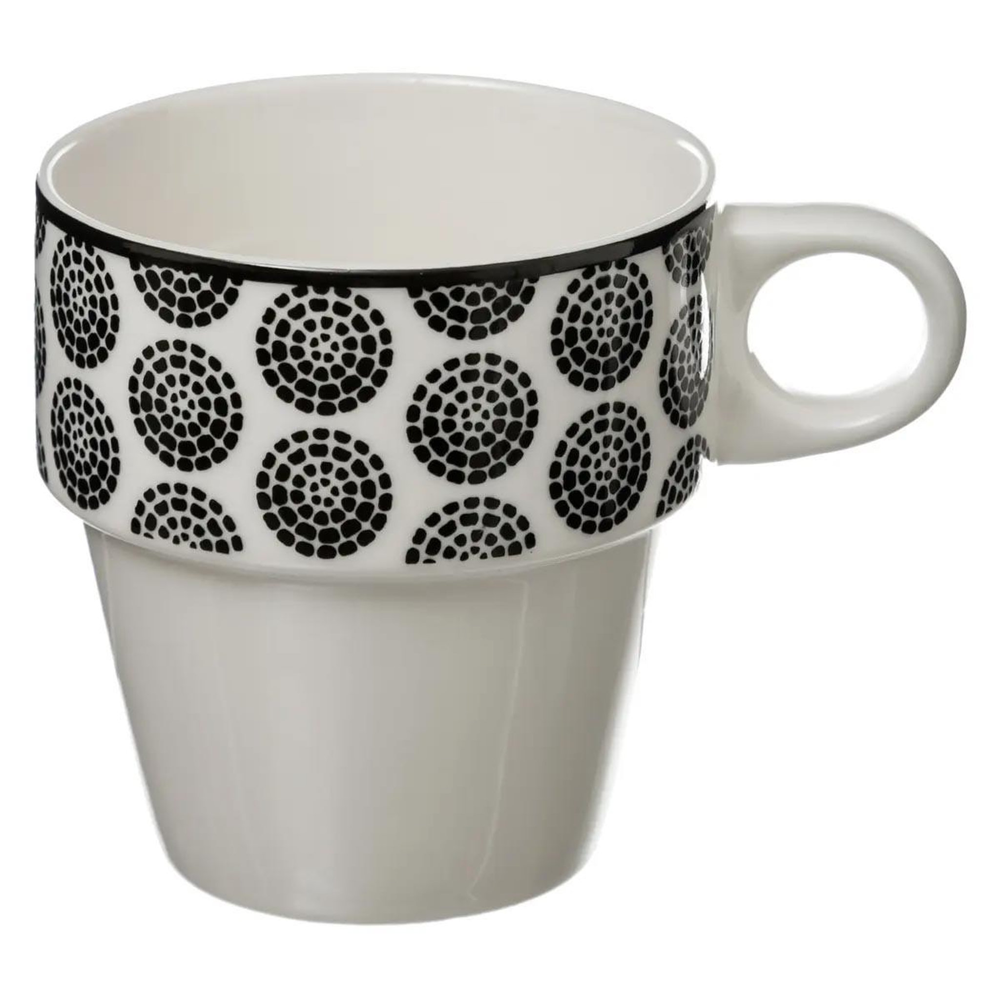 Voir la diapositive 3 : SECRET DE GOURMET Lot de 4 mugs sur rack  bohemia  26cl blanc