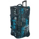 David Jones Sac de voyage avec roulettes 120L grand volume 76cm. Coloris disponibles : Bleu