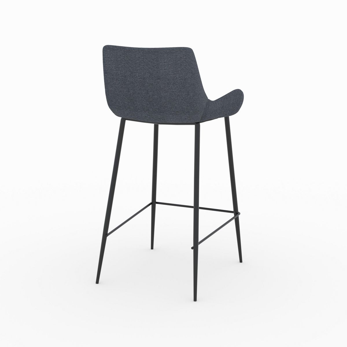 Rendez vous déco Lot de 2 chaises pour îlot central en tissu jaune 65 cm - Pirata