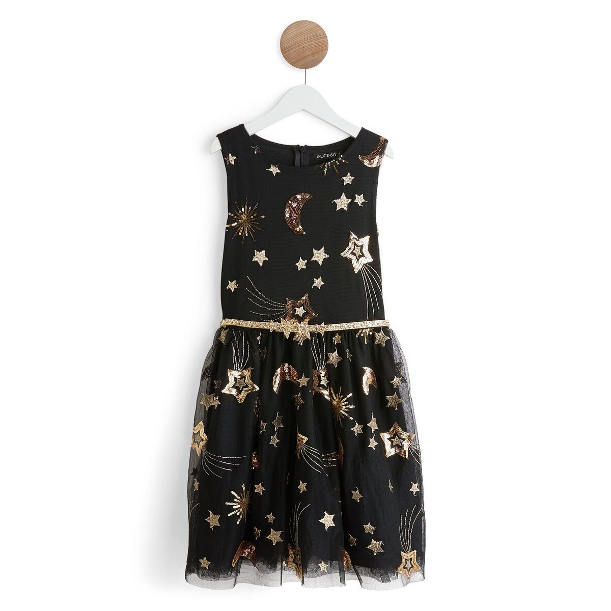 IN EXTENSO Robe fête à sequins reversibles fille