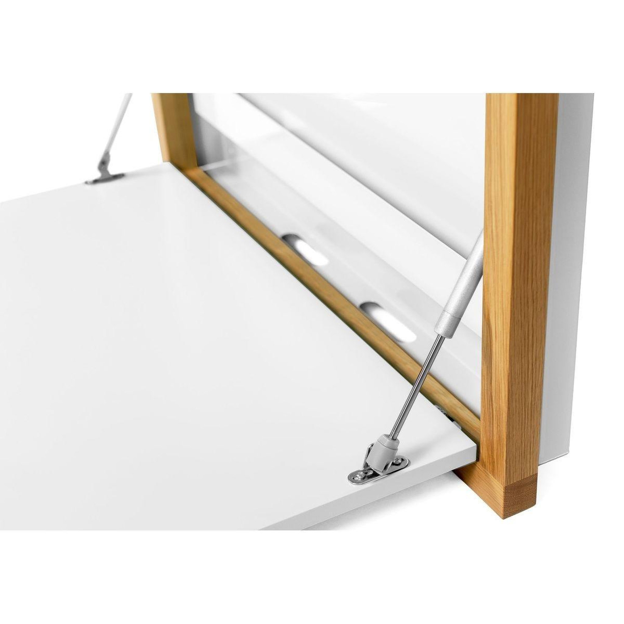 Voir la diapositive 4 : Paris Prix Bureau mural design  brenta  74cm blanc