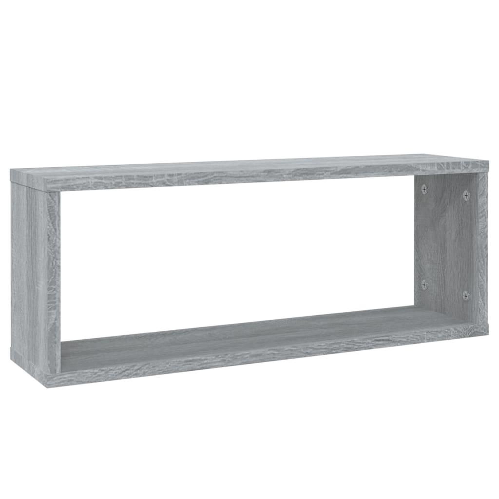 Voir la diapositive 3 : VIDAXL Etageres murales cube 6 pcs Sonoma gris 60x15x23 cm Bois