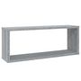 Voir la diapositive 3 : VIDAXL Etageres murales cube 6 pcs Sonoma gris 60x15x23 cm Bois