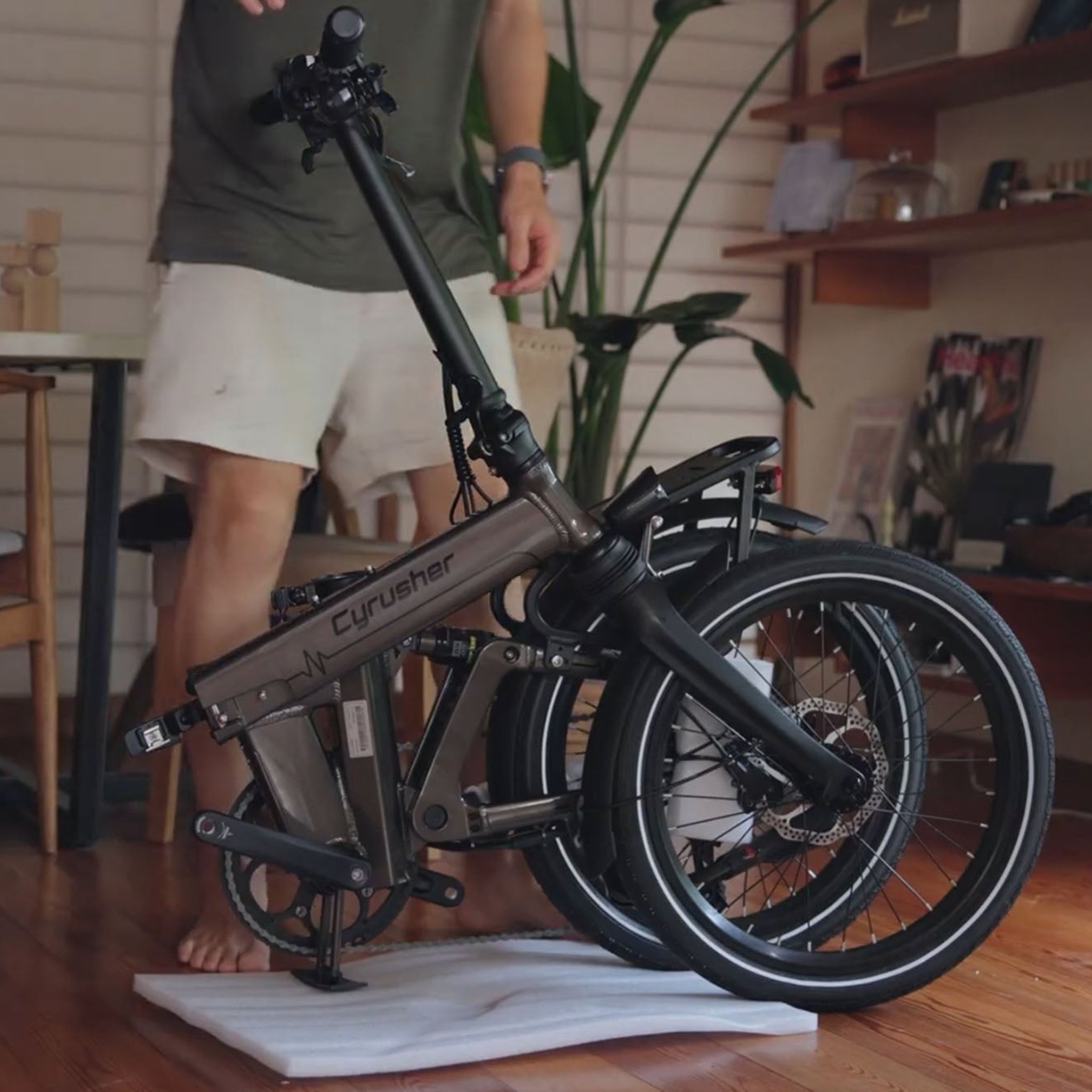 Voir la diapositive 4 : CYRUSHER Vélo électrique pliable Cyrusher Sonder