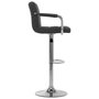 Voir la diapositive 4 : VIDAXL Chaises de bar lot de 2 gris foncé tissu