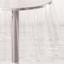 Voir la diapositive 2 : Paris Prix Nappe Ronde Cristal  Garden  180cm Transparent & Blanc
