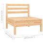 Voir la diapositive 5 : VIDAXL Salon de jardin 7 pcs Bois de pin massif