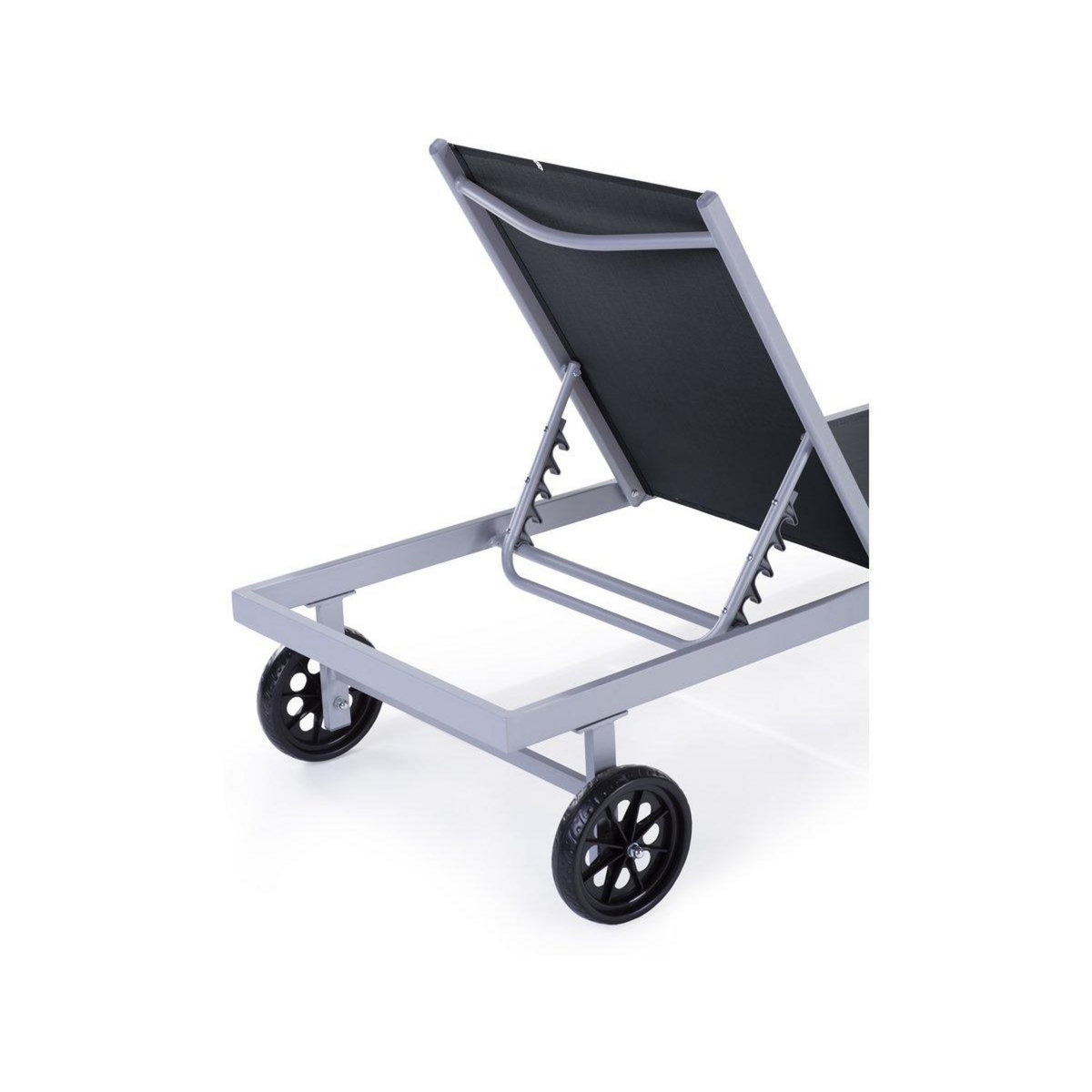 Habitat et Jardin Bain de soleil en aluminium et textilène  Bella  - Phoenix - Gris - Lot de 2