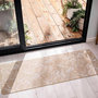 Voir la diapositive 4 : Paris Prix Tapis Déco Imprimé  Stylis  45x120cm Naturel & Blanc
