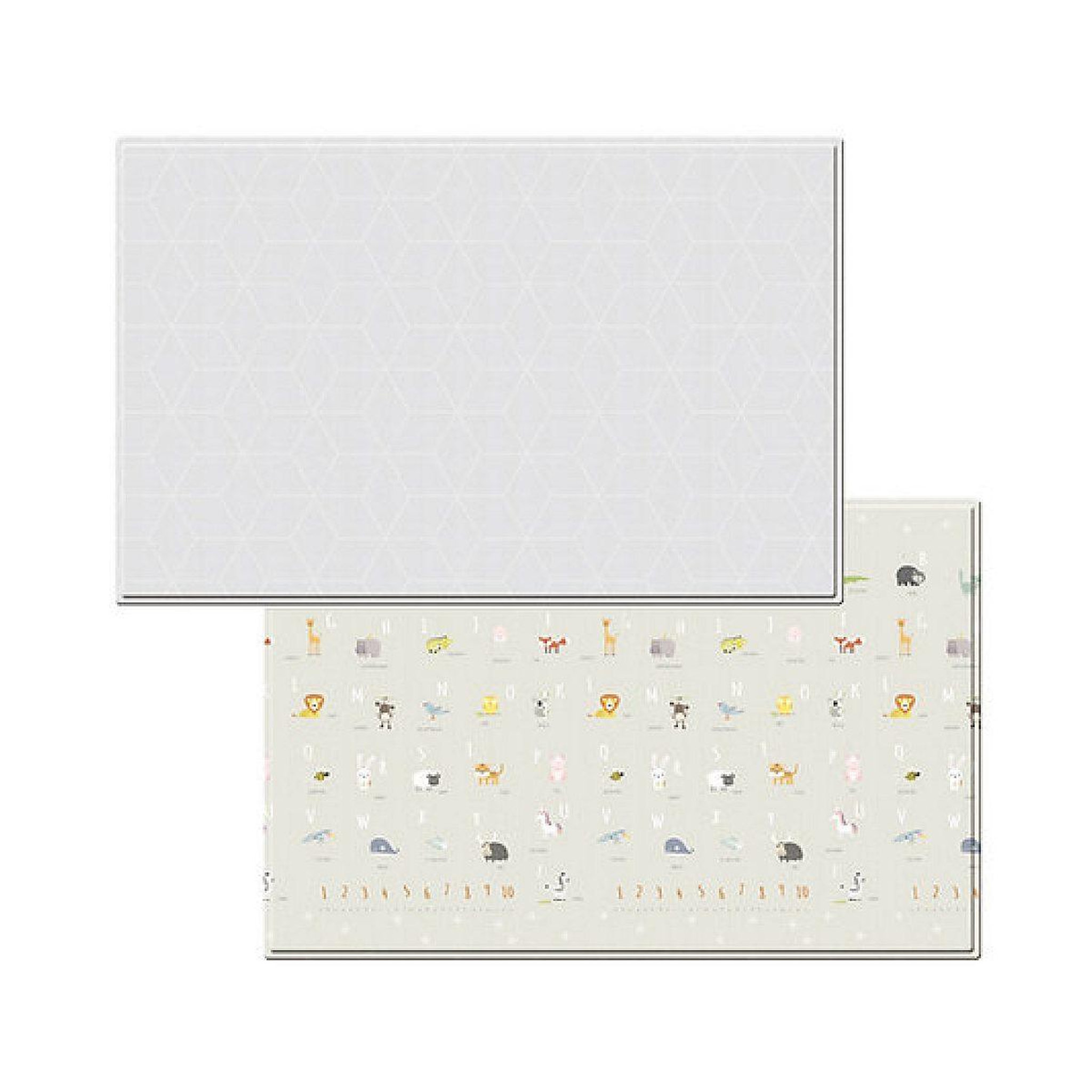 DWINGULER Tapis de jeu réversible gris crépuscule