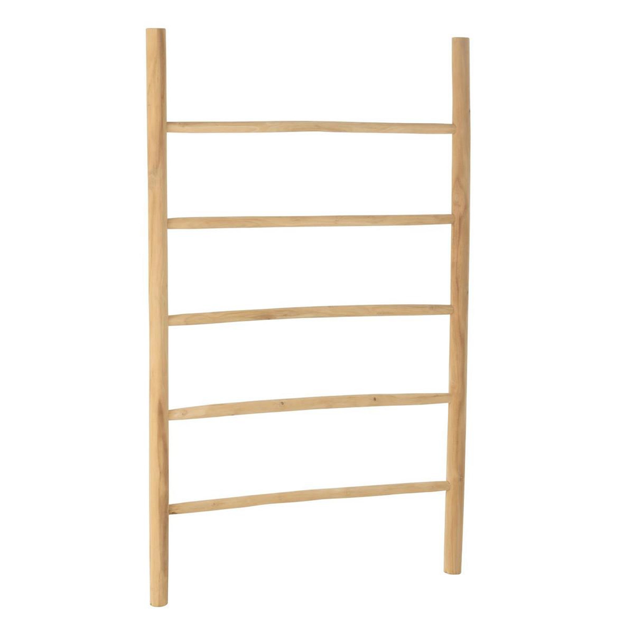 J-LINE Échelle déco en teck  5 marches  150cm naturel