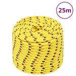 VIDAXL Corde de bateau Jaune 14 mm 25 m Polypropylene