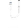 Voir la diapositive 2 : Mobility Lab Adaptateur USB C USB-C - JACK 3.5mm WHITE