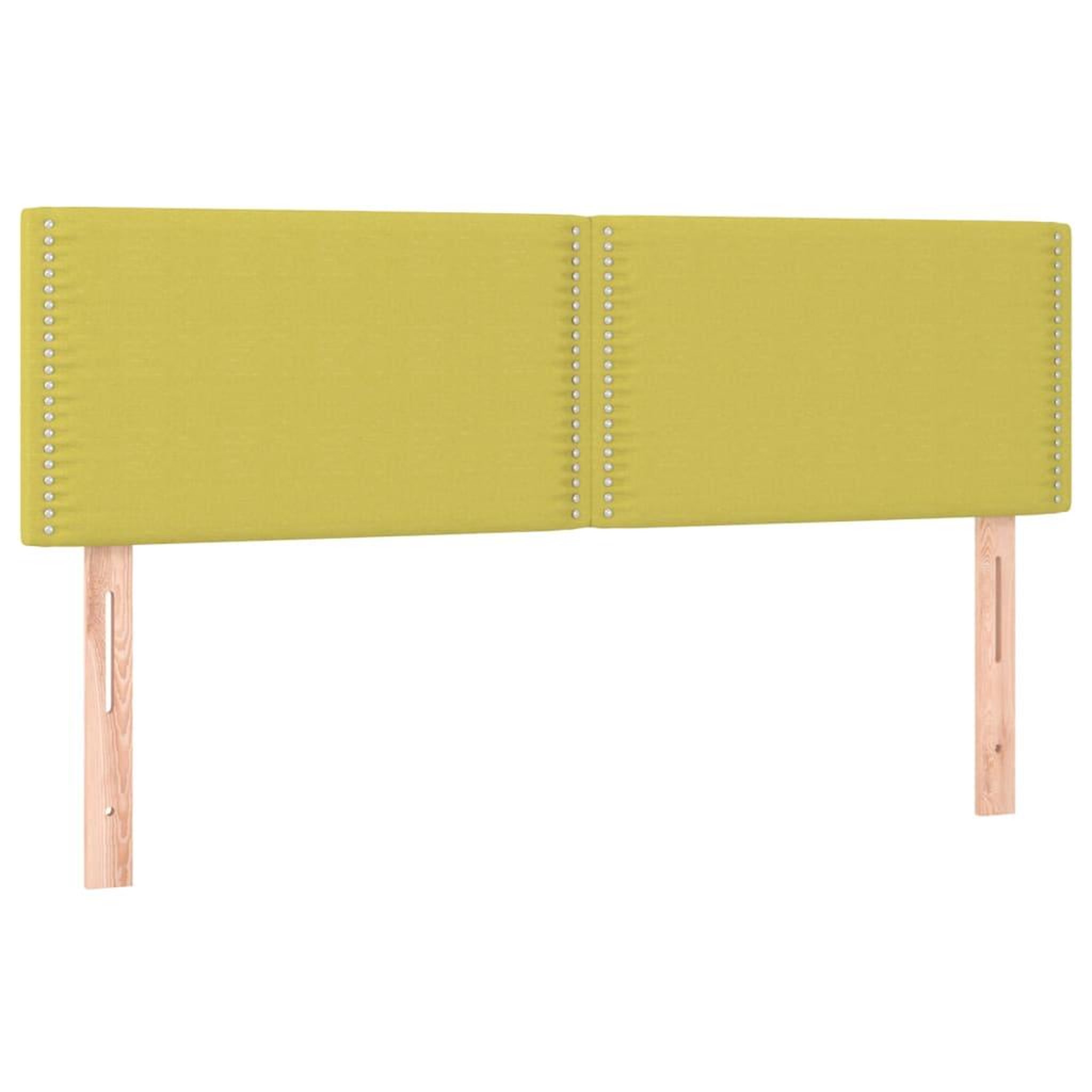 Voir la diapositive 2 : VIDAXL Tetes de lit 2 pcs Vert 72x5x78/88 cm Tissu