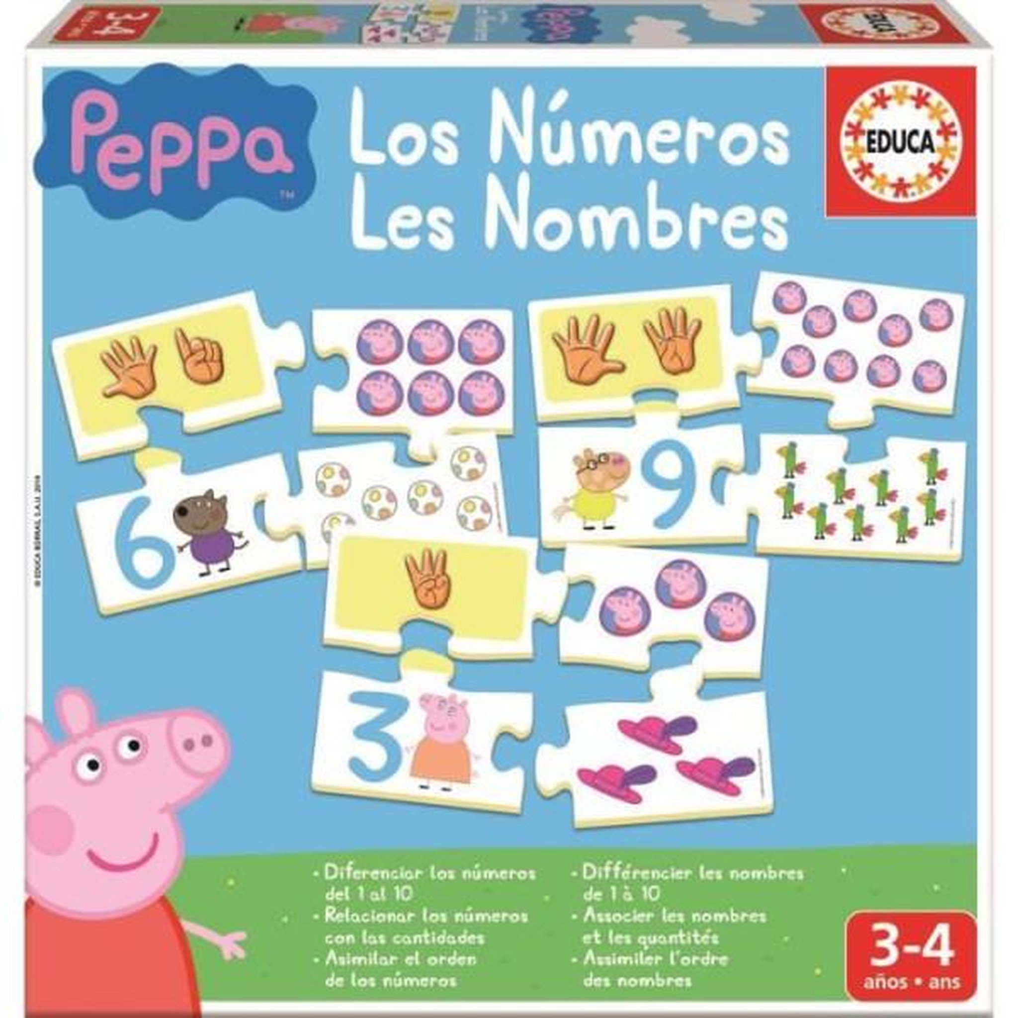 EDUCA Peppa pig j'apprends les nombres