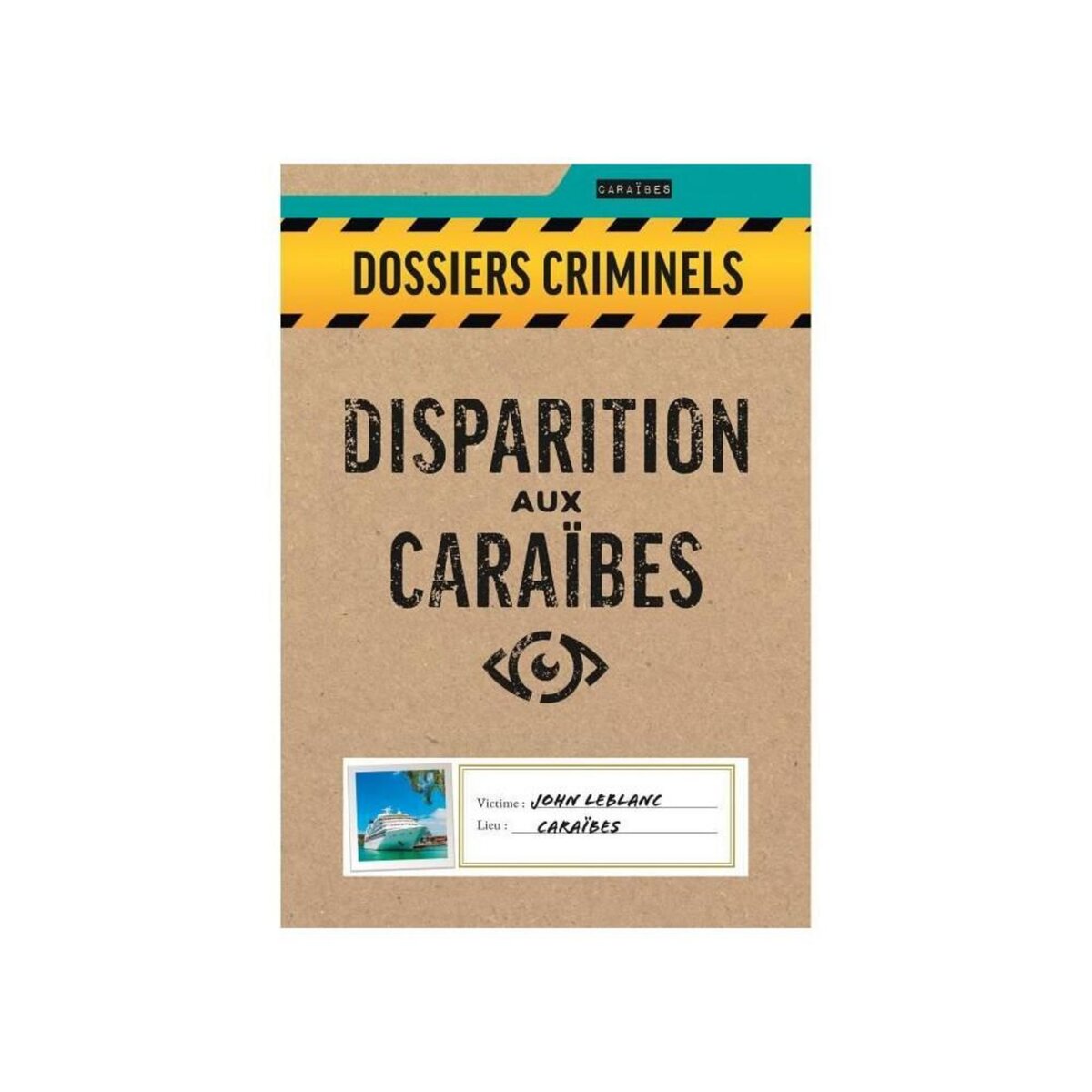 Asmodee Disparition aux Caraibes - Asmodee - Jeu d'enquete - Des 18 ans - Fabriqué en France