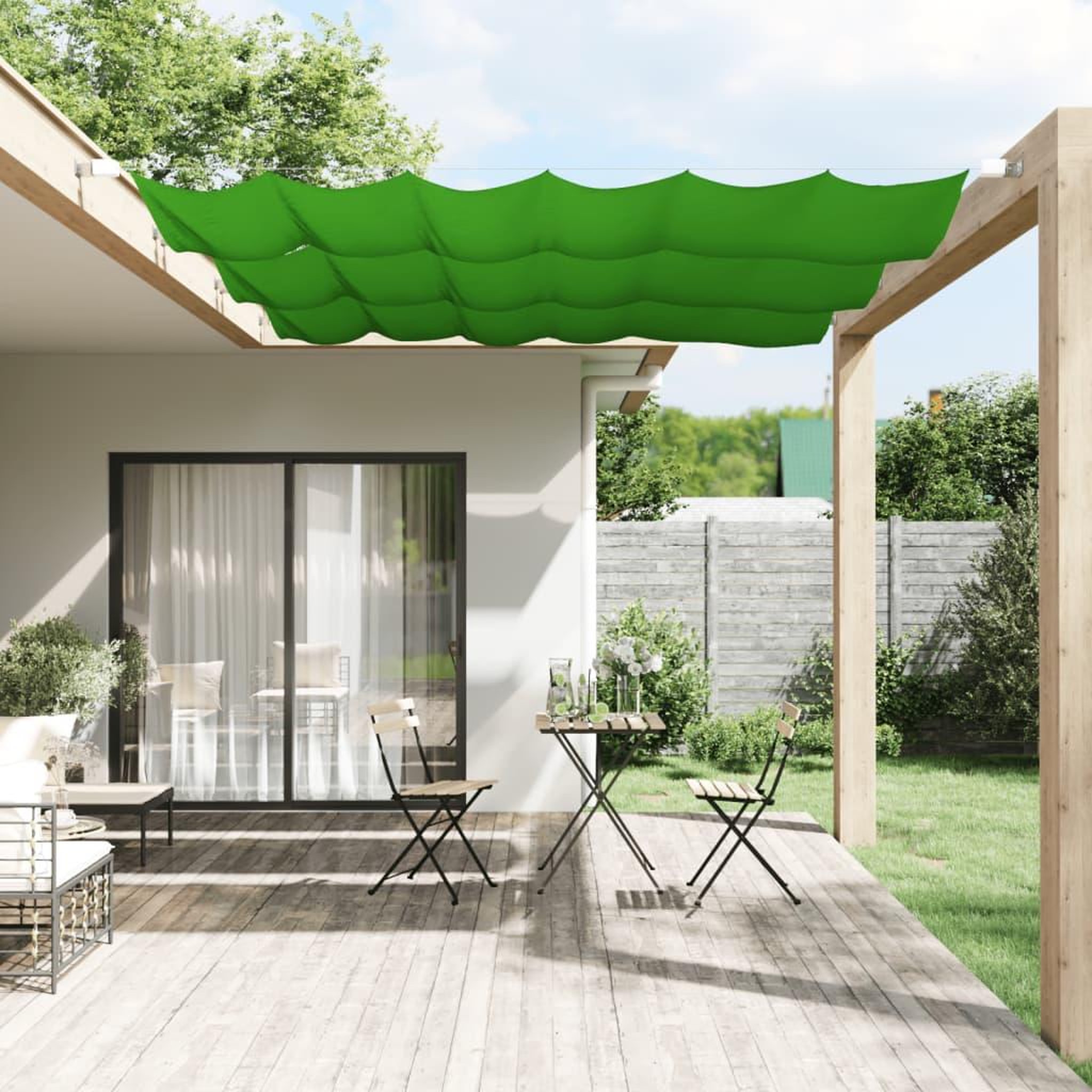 Voir la diapositive 1 : VIDAXL Auvent vertical Vert clair 100x270 cm Tissu oxford