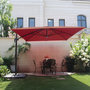 Voir la diapositive 2 : CONCEPT USINE Parasol LED 3 x 4 m terracotta CALVIA