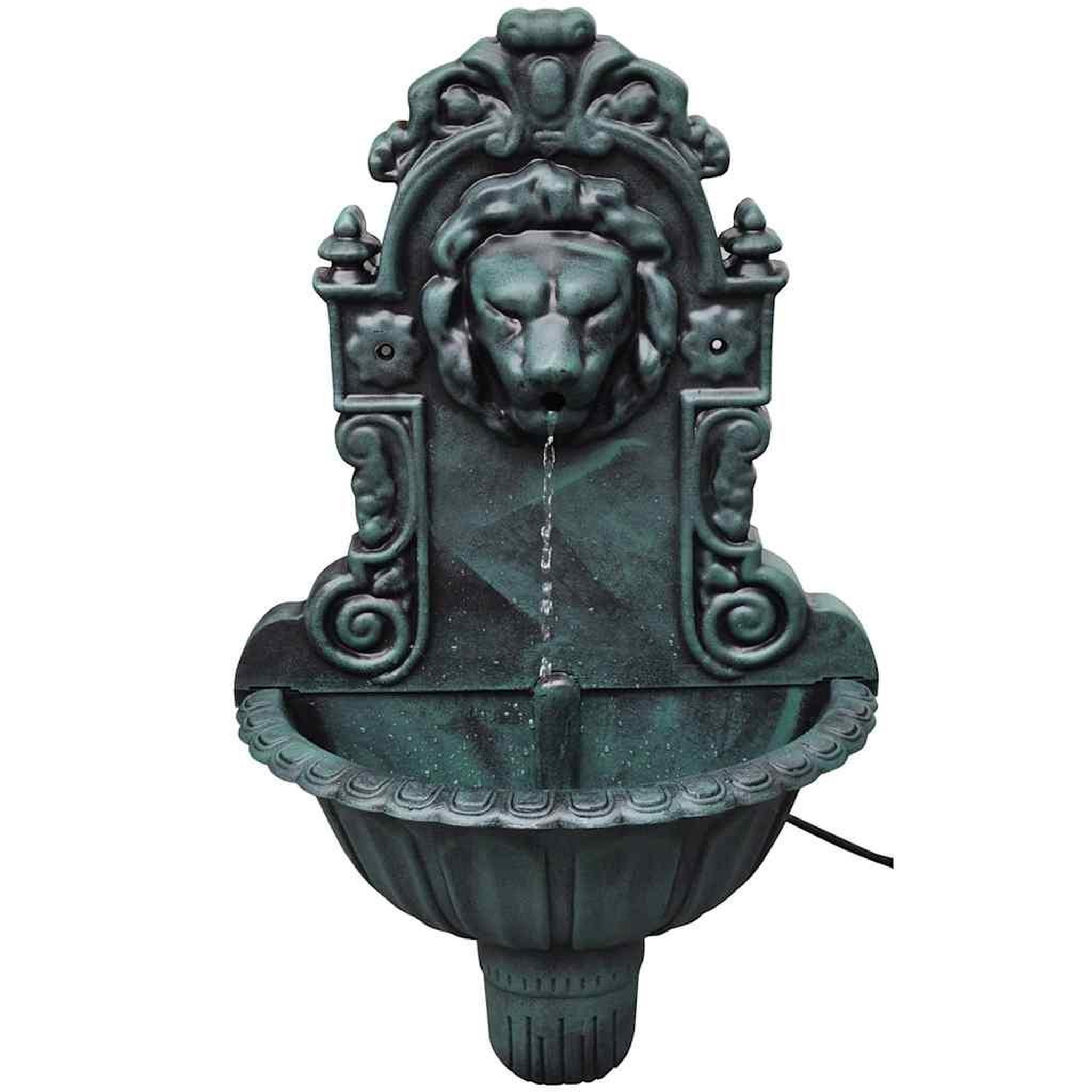 VIDAXL Fontaine murale design de tete de lion
