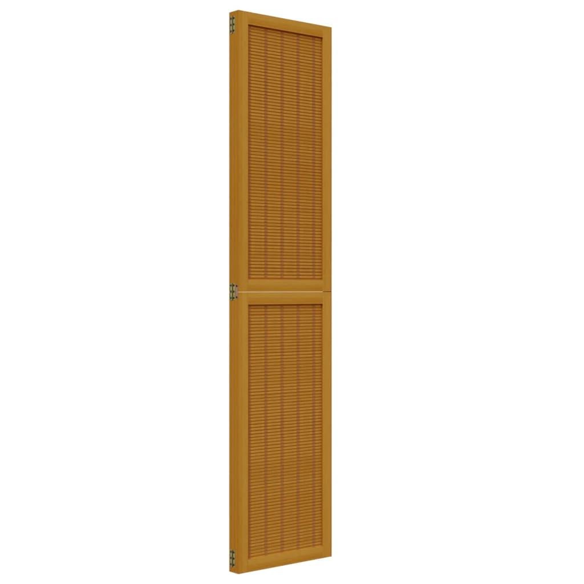 Voir la diapositive 5 : VIDAXL Cloison de separation 3 panneaux marron bois paulownia massif