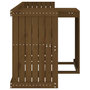Voir la diapositive 5 : VIDAXL Set de balcon 2 places marron miel bois de pin massif