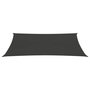 Voir la diapositive 3 : VIDAXL Voile d'ombrage 160 g/m^2 anthracite 3x6 m PEHD