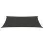 Voir la diapositive 3 : VIDAXL Voile d'ombrage 160 g/m^2 anthracite 3x6 m PEHD