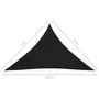 VIDAXL Voile de parasol tissu oxford triangulaire 4x4x5,8 m noir