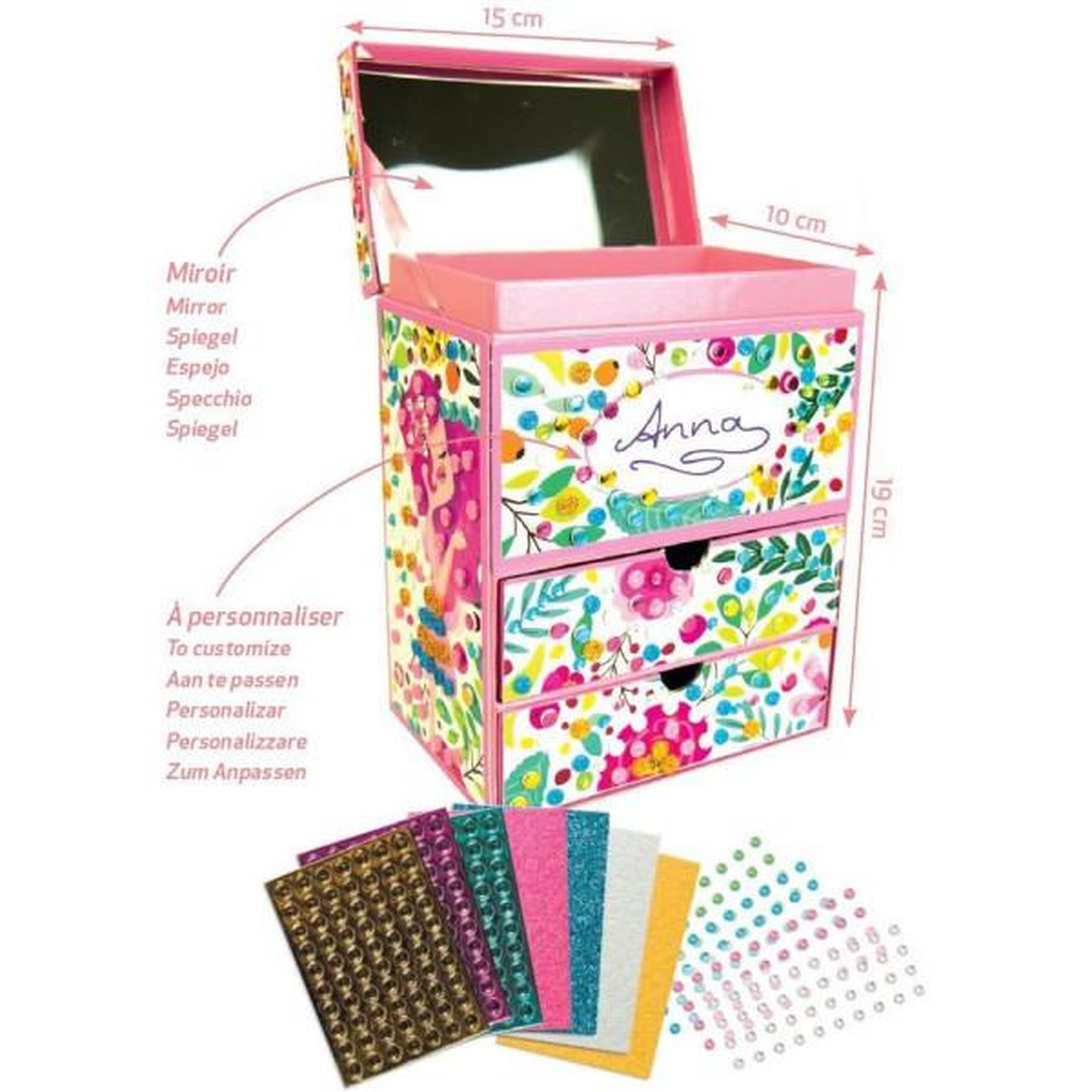 Voir la diapositive 4 : SYCOMORE 3D Mosaiques - SYCOMORE - Stick'N Fun - Coffret bijoux - Des 5 ans