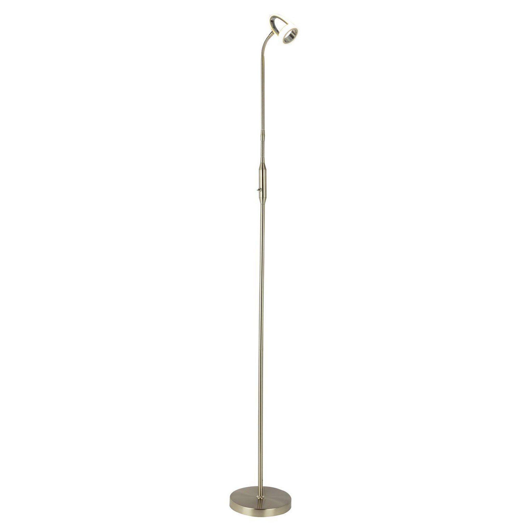 GLOBO Lampadaire led design rodrik - h. 162 cm - argent mat