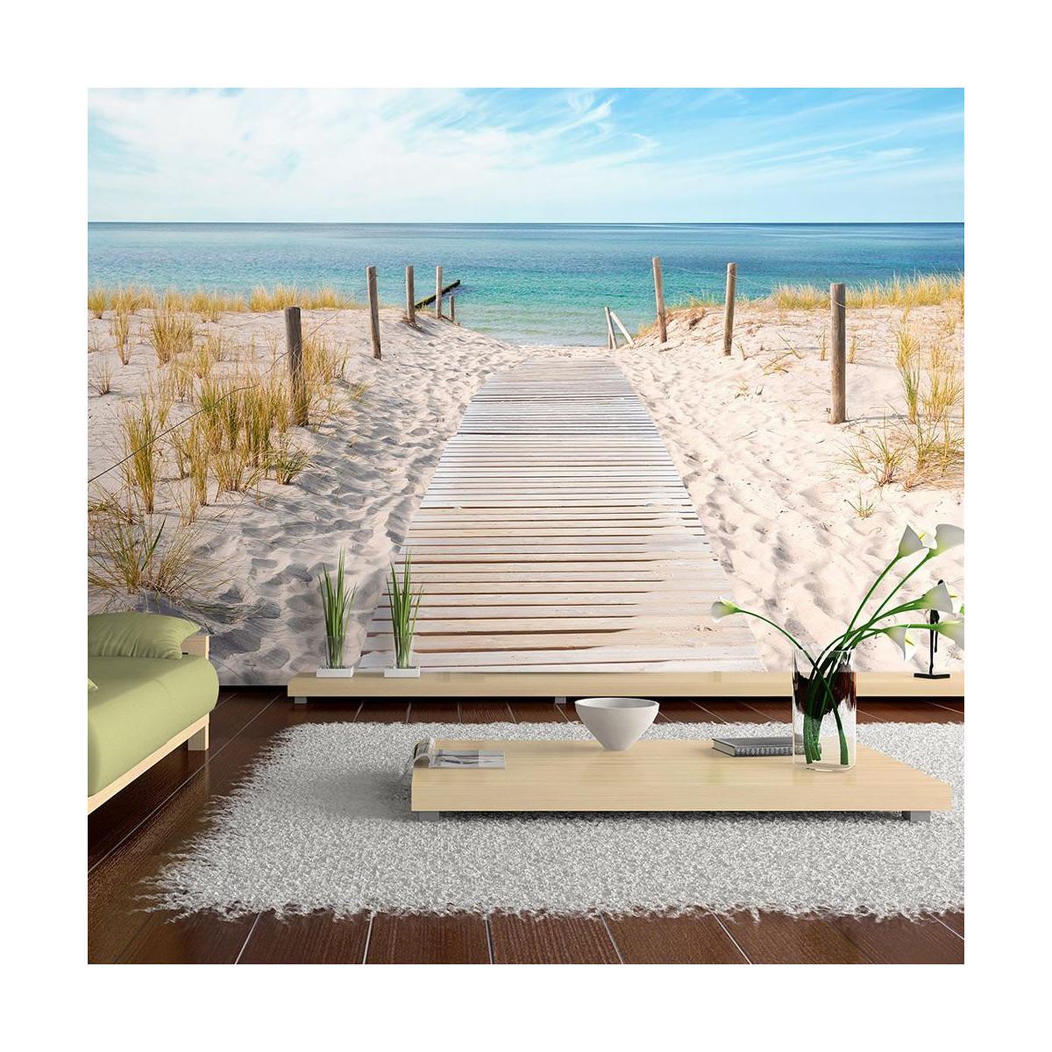 Paris Prix Papier peint  vacances au bord de la mer. Coloris disponibles : Multicolore