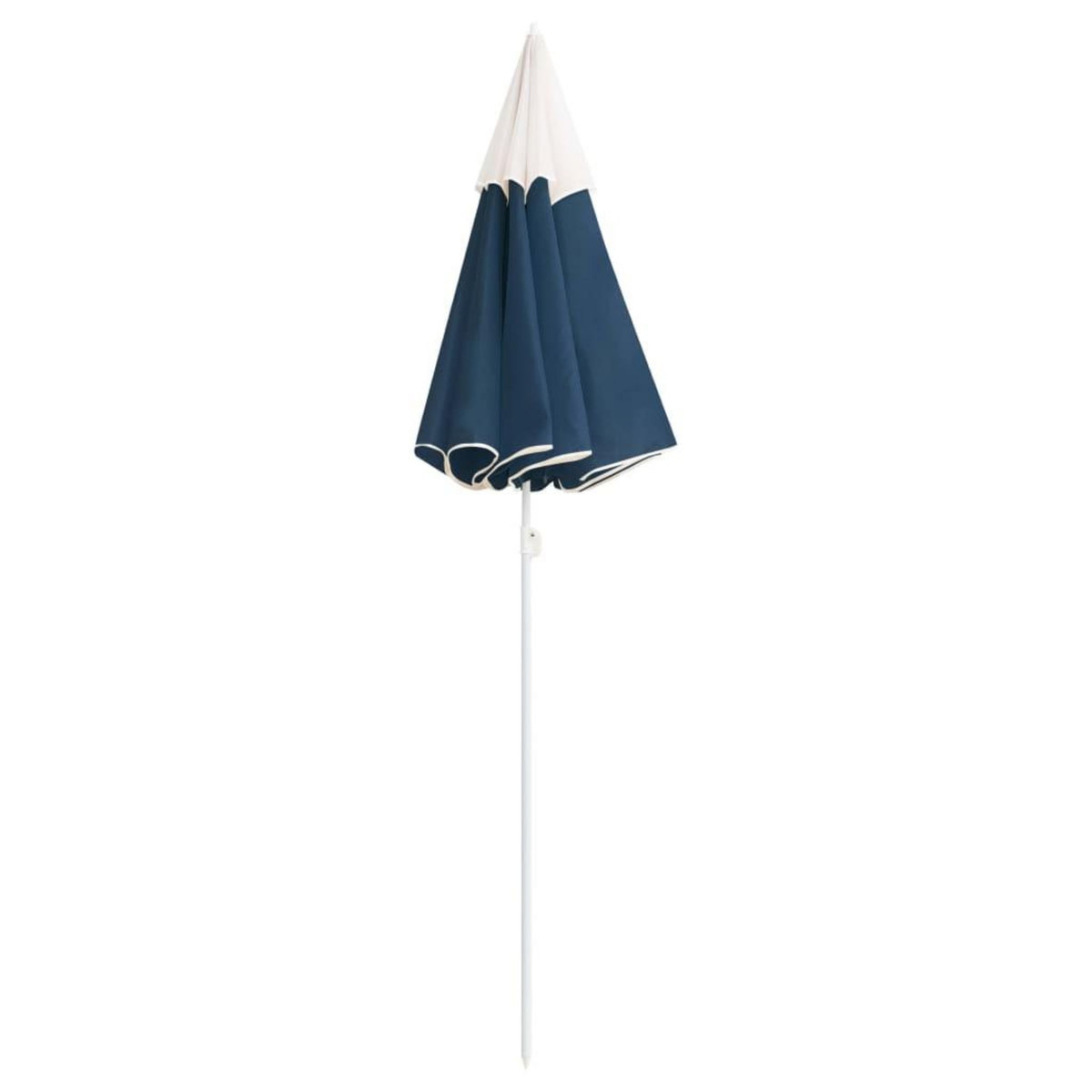 VIDAXL Parasol de jardin avec mat en acier bleu 180 cm