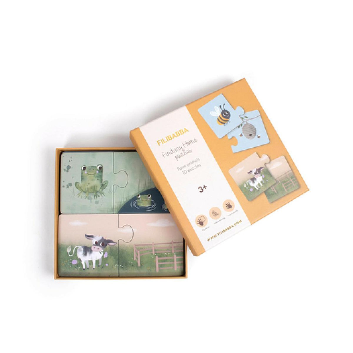 BB&CO Puzzles - Retrouve ma maison - Animaux de la ferme