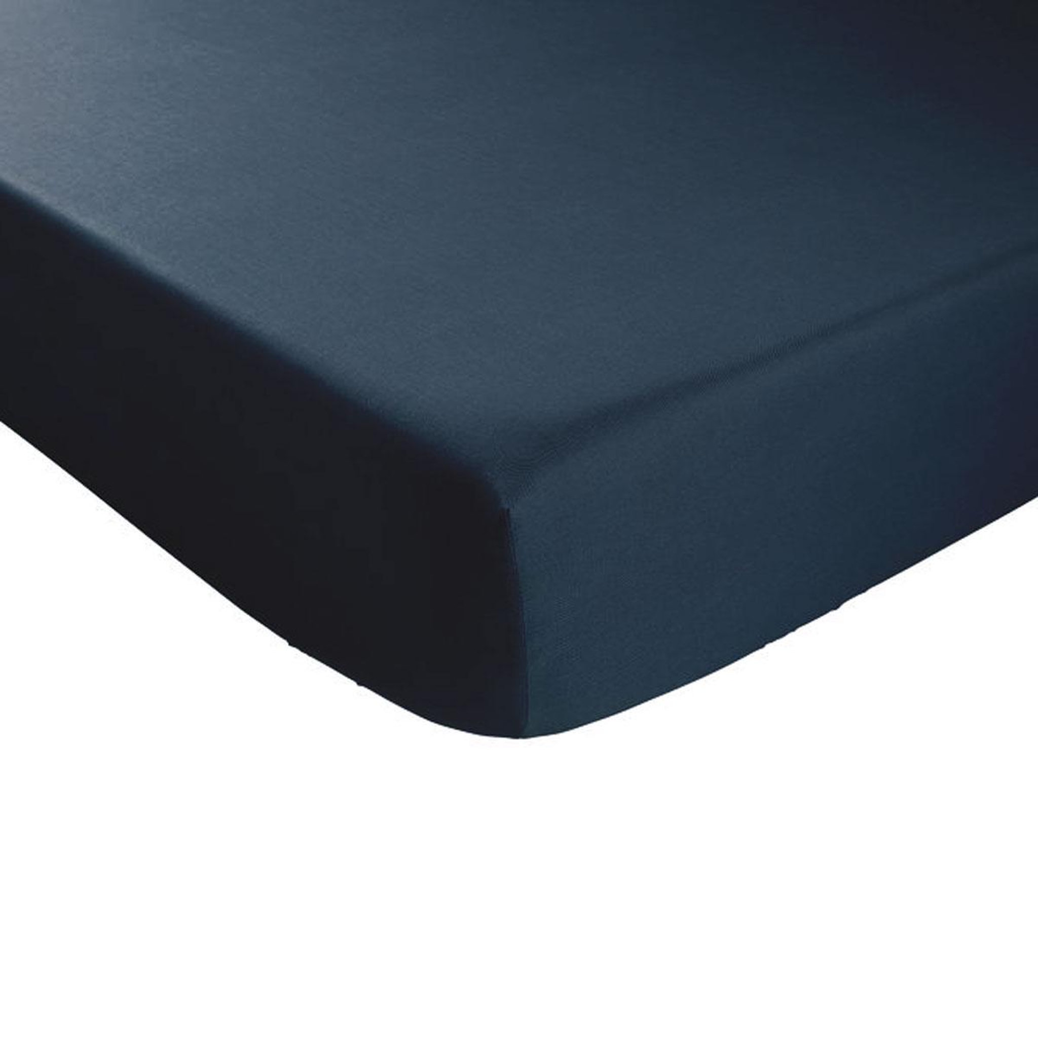 Voir la diapositive 1 : DODO Drap housse Percale de coton thermorégulée Marine