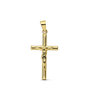 Voir la diapositive 1 : L'ATELIER D'AZUR Pendentif  - Médaille Christ sur la Croix Or 18 Carats 750 Jaune - Chaine Offerte