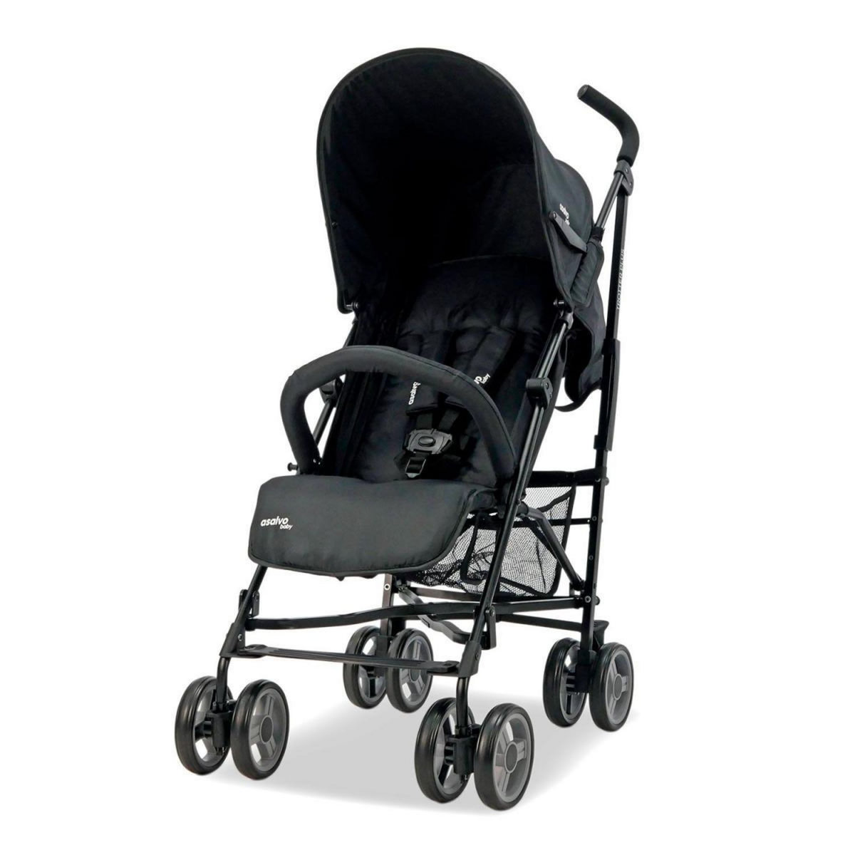 Asalvo Poussette Trotter Plus Noir - Le Choix Idéal pour Votre Bébé