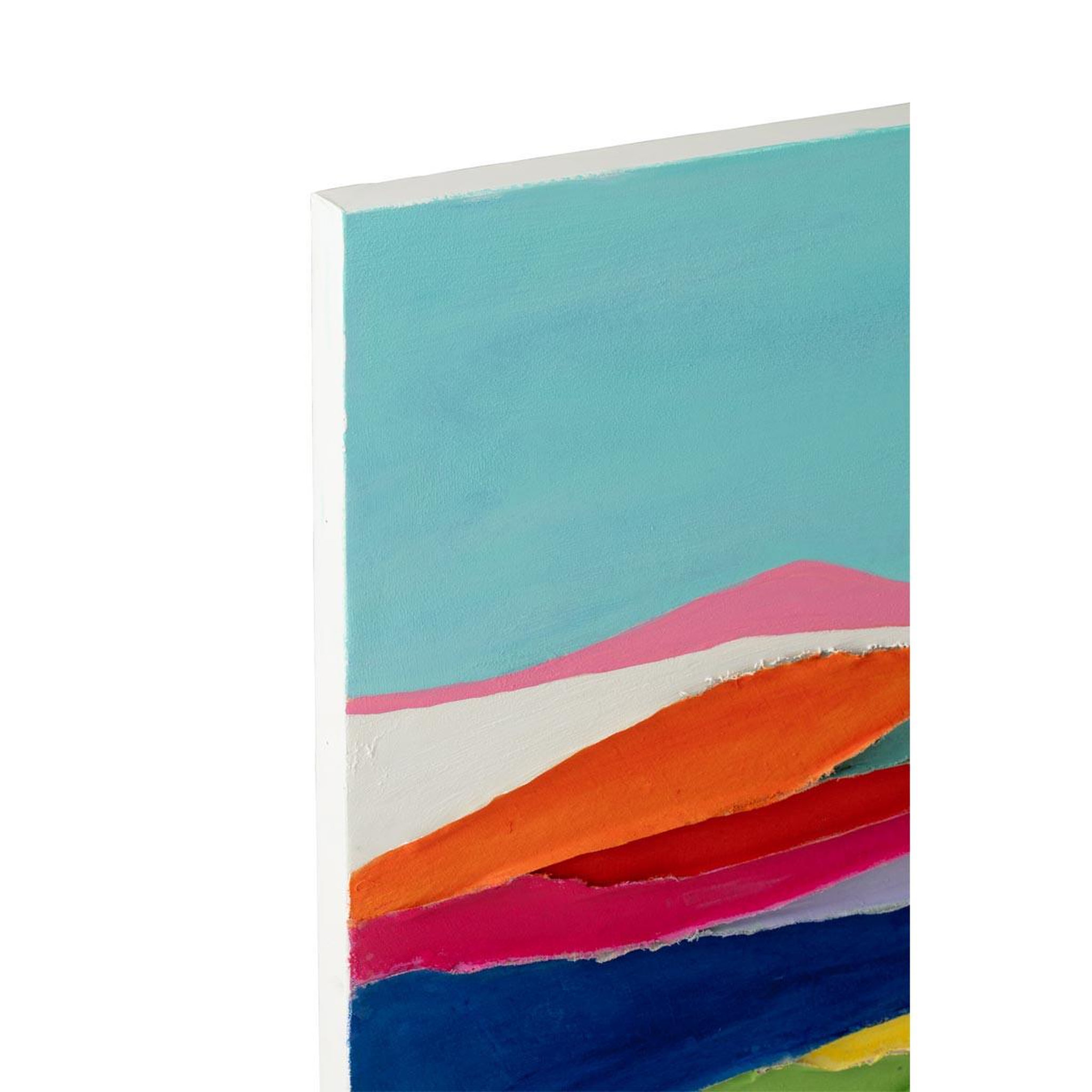 Voir la diapositive 2 : J-LINE Toile déco  waves  82x122cm multicolore